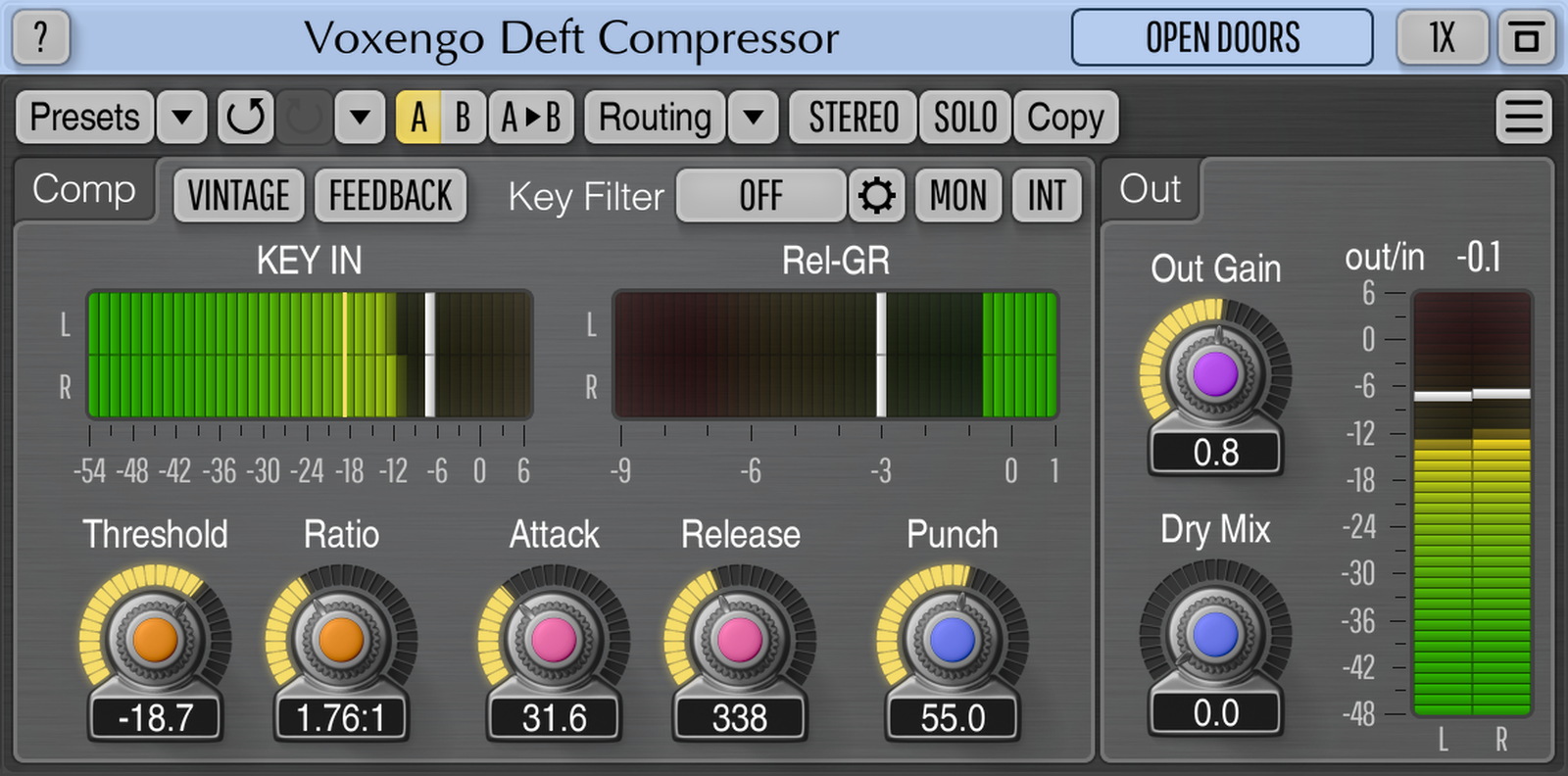 Screenshot for Voxengo Deft Compressor 1.3