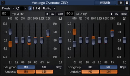 Overtone GEQ Screenshot